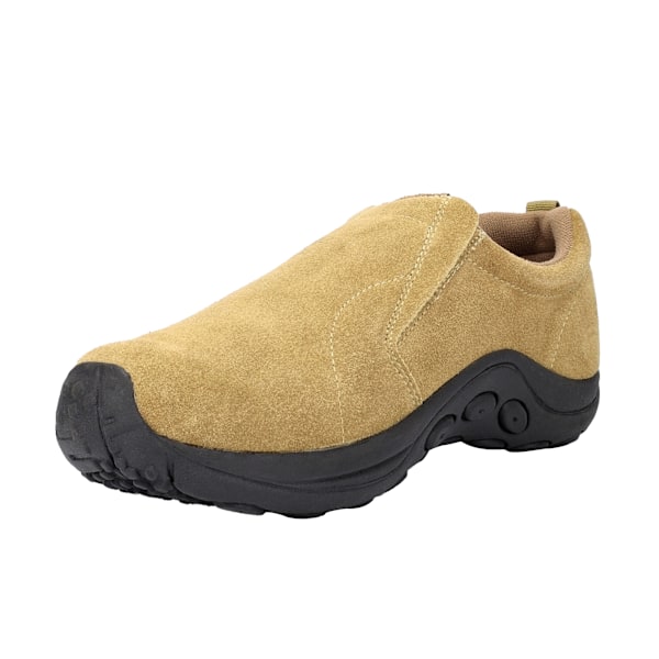 PDQ Vuxen Unisex Äkta Mocka Ryno Slip-On Casual Tränare 8 UK Taupe 8 UK