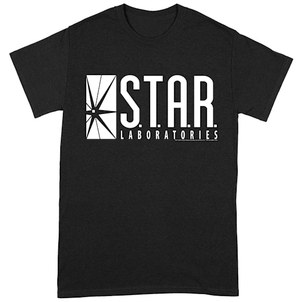 The Flash Unisex Adult Star Labs T-Shirt M Svart/Vit Black/White M