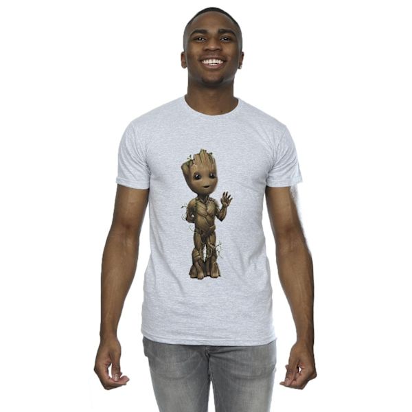 Marvel herr I Am Groot Wave Pose T-shirt 5XL Sports Grey Sports Grey 5XL