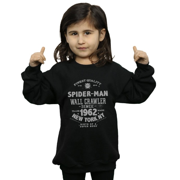 Marvel Girls Spider-Man Finest Quality Sweatshirt 12-13 år B Black 12-13 Years