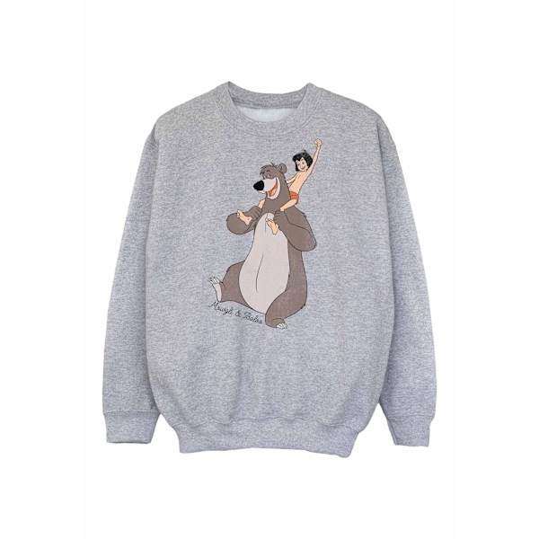 Jungle Book Boys Classic Mowgli And Baloo Sweatshirt 12-13 År Sports Grey 12-13 Years