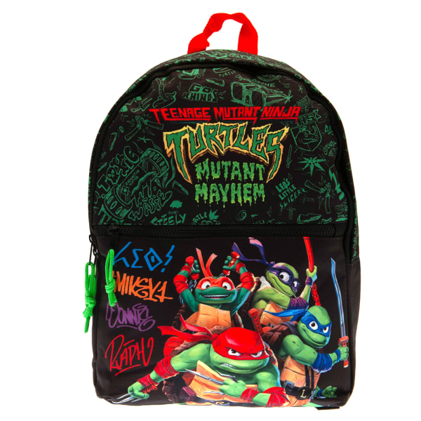 Teenage Mutant Ninja Turtles: Mutant Mayhem Turtles Backpack On Black/Green/Orange One Size