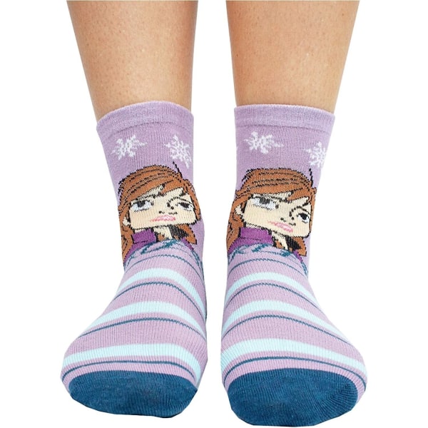 Frozen Girls Character Socks (paket med 3) 12,5 UK Child-3,5 UK P Purple/Light Blue 12.5 UK Child-3.5 UK