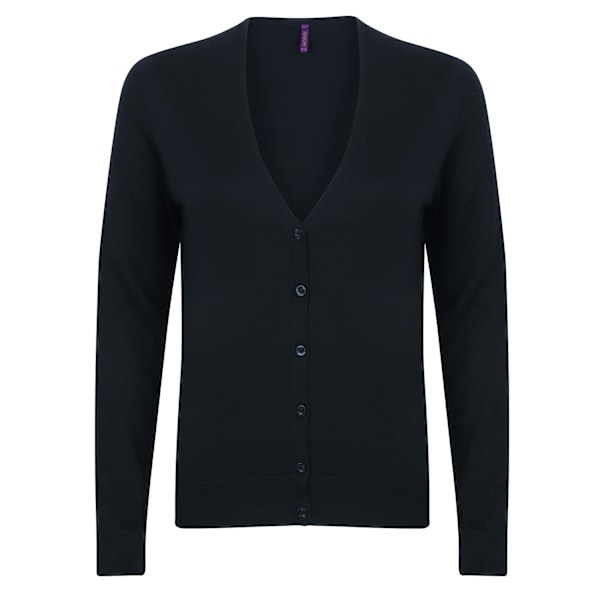 Henbury Dam/Damer Lättvikts V-ringad Cardigan 20 UK Marinblå Navy 20 UK