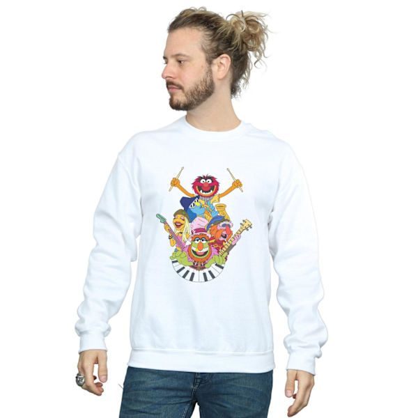 Disney Herr The Muppets Dr Teeth And The Electric Mayhem Sweatshirt White S
