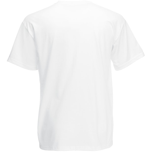 Fruit Of The Loom Original T-shirt för män 4XL Vit White 4XL