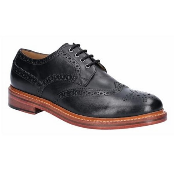 Cotswold Quenington Goodyear Welt snörskor i läder för män, 12 Black 12 UK