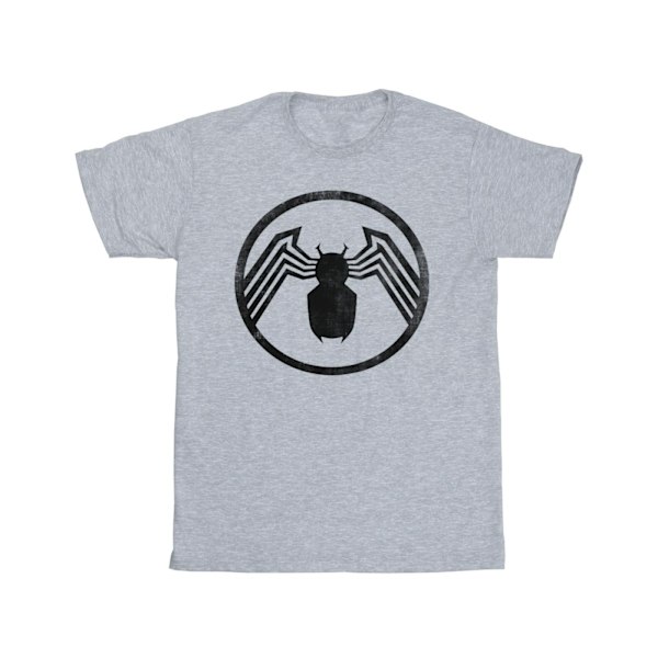 Marvel Girls Venom Logo Emblem Bomull T-shirt 9-11 År Sport Sports Grey 9-11 Years