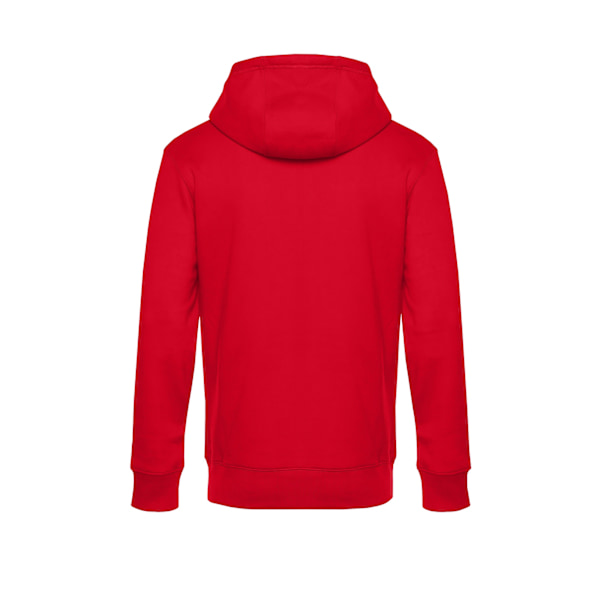 B&C Herr King Zipped Hooded Sweat L Röd Red L