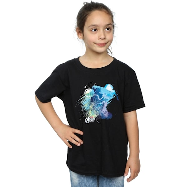 Marvel Girls Thor Art Burst Bomull T-shirt 12-13 år Svart Black 12-13 Years