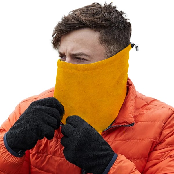 Beechfield Fleece Återvunnen Snood En Storlek Senapsgul Mustard Yellow One Size