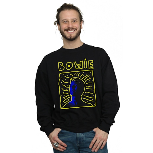 David Bowie Herr 90-tal Frame Sweatshirt L Svart Black L