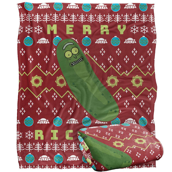 Rick And Morty Merry Rickmas Pickle Rick Julfilt En Multicoloured One Size