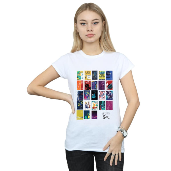 Disney Womens/Ladies Soul Jazz Poster Wall Bomull T-Shirt S Vit White S
