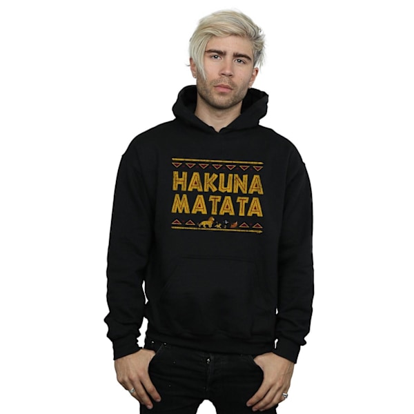 Disney Herr The Lion King Hakuna Matata Hoodie 3XL Svart Black 3XL