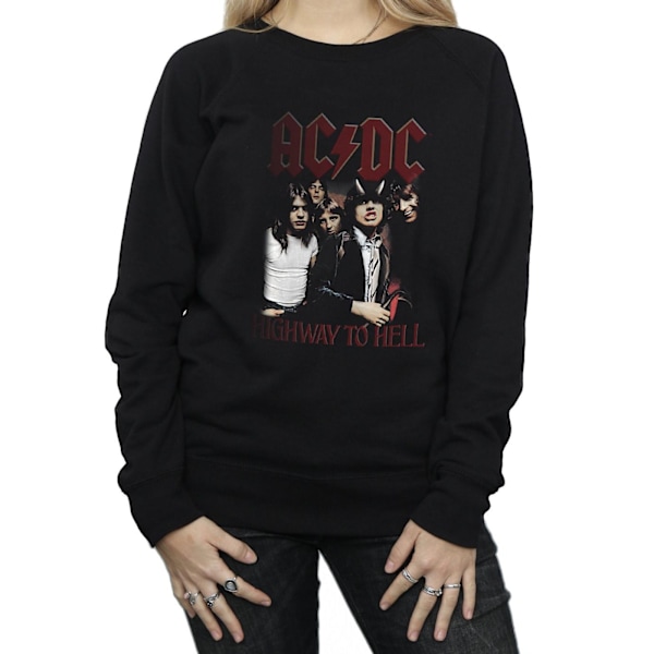 AC/DC Dam/Kvinnor Highway To Hell Sweatshirt XXL Svart Black XXL