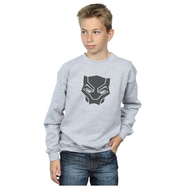 Marvel Boys Black Panther Black On Black Sweatshirt 9-11 År Sports Grey 9-11 Years