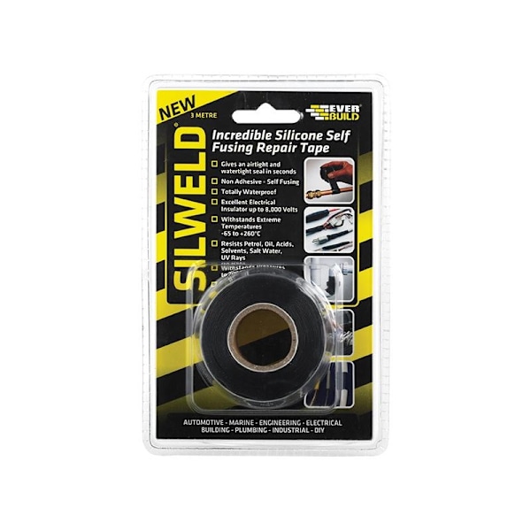 Everbuild Sika Silweld Tejp 3m Svart One Size Flerfärgad Multi Colour One Size