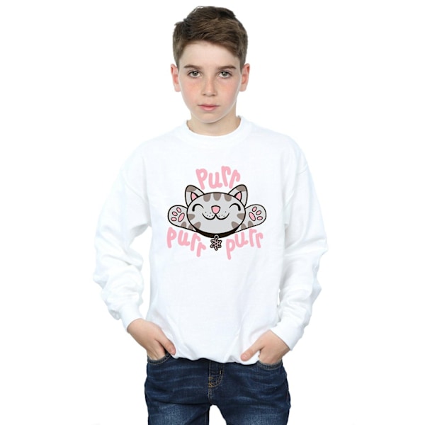 Big Bang Theory Boys Soft Kitty Purr Sweatshirt 12-13 år Vit White 12-13 Years