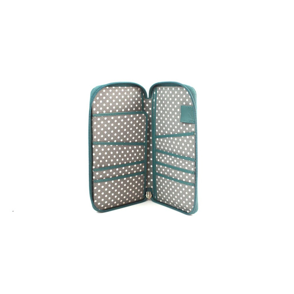 Eastern Counties Leather Kendra Resväska i läder, One Size Aqua Blue One Size