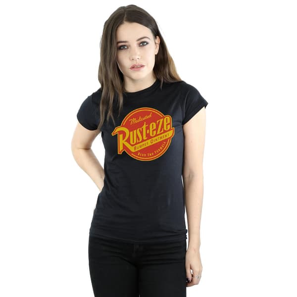 Bilar Dam Rust-Eze Logotyp T-shirt i Bomull S Svart Black S
