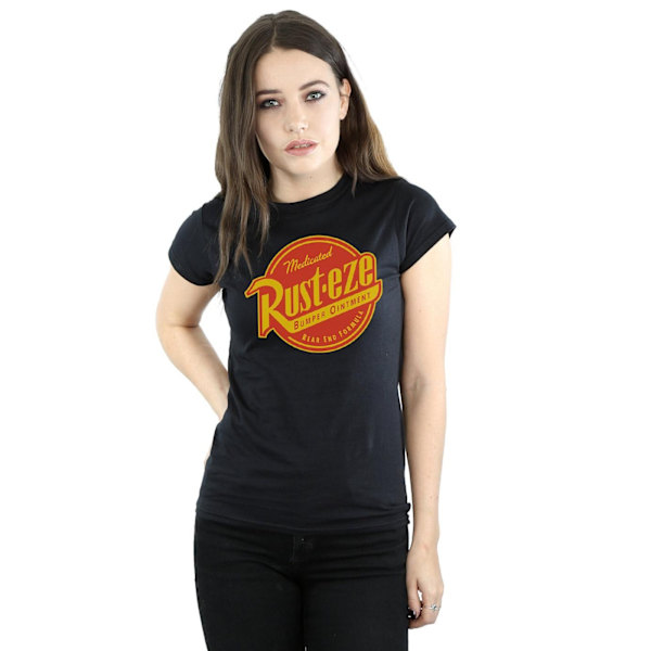 Cars Dam/Kvinnor Rust-Eze Logo Bomull T-shirt XL Svart Black XL