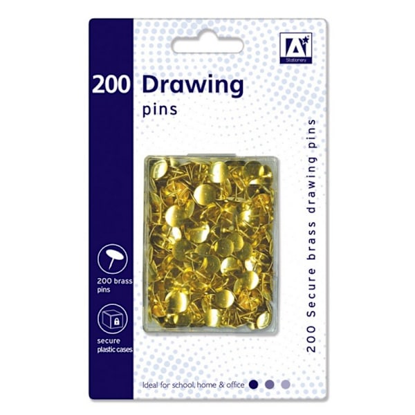 Anker Häftstift i Hardcase (Förpackning om 200) En Storlek Guld Gold One Size