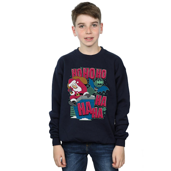 DC Comics Boys Batman And Joker Ha Ha Ha Ho Ho Ho Sweatshirt 12 Navy Blue 12-13 Years