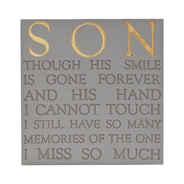 Thoughts of You Minnesplakett - Son En Storlek Grå Grey One Size