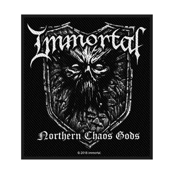 Immortal Northern Chaos Gods Patch One Size Svart/Vit Black/White One Size