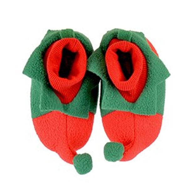 Slumberzzz Christmas Baby Elf Tofflor 6-12 månader Röd/Grön Red/Green 6-12 Months