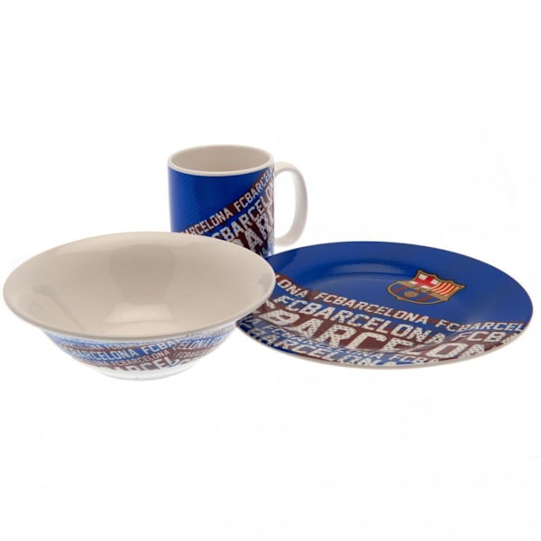 FC Barcelona Frukostset (3-pack) One Size Vit/Blå White/Blue One Size