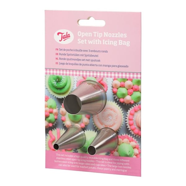 Tala Open Tip Piping Bag Set One Size Vit/Silver White/Silver One Size