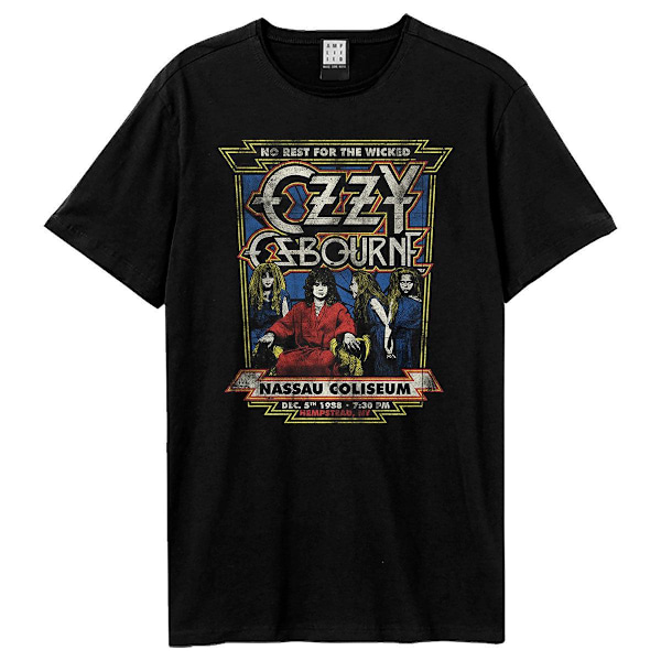 Amplified Unisex Adult No Rest For The Wicked Ozzy Osbourne T-S Black XXL