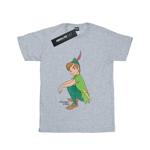 Peter Pan Girls Classic Cotton T-Shirt 12-13 år Sports Grey Sports Grey 12-13 Years