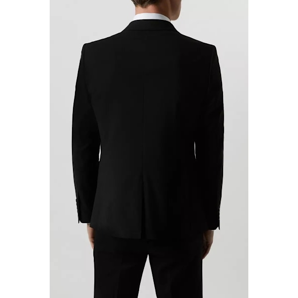 Burton Essential Single-Breasted Skinny Suit Jacket 44R Bl Black 44R