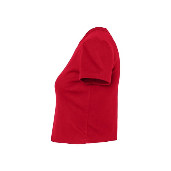 Bella + Canvas Dam/Dam Baby Micro-Rib T-shirt M Enfärgad Röd Solid Red Blend M