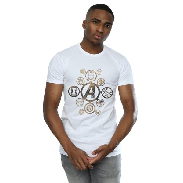 Avengers Infinity War Herr Ikoner Bomulls T-shirt M Vit White M