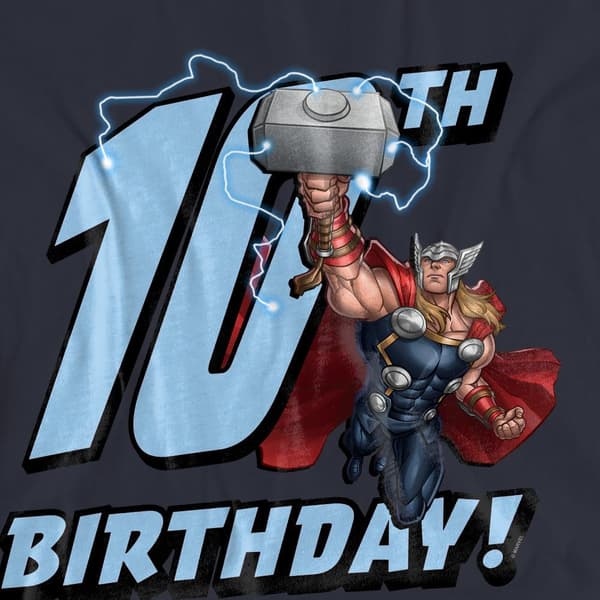 Thor Dam/Dam 10-årsdag T-shirt S Deep Navy Deep Navy S