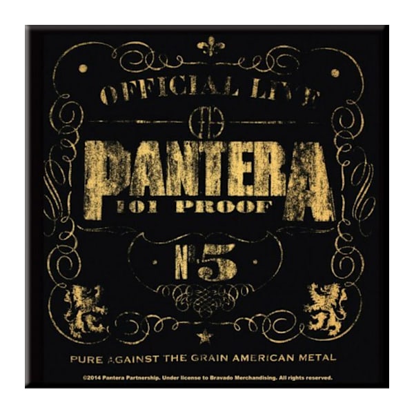 Pantera Proof Kylskåpsmagnet En Storlek Svart/Guld Black/Gold One Size