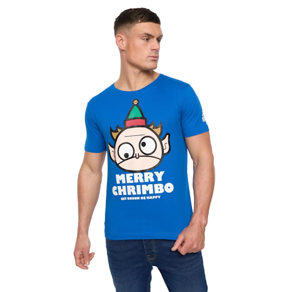 Xplicit Herr Drunk Elf Jul T-shirt L Deep Azure Deep Azure L