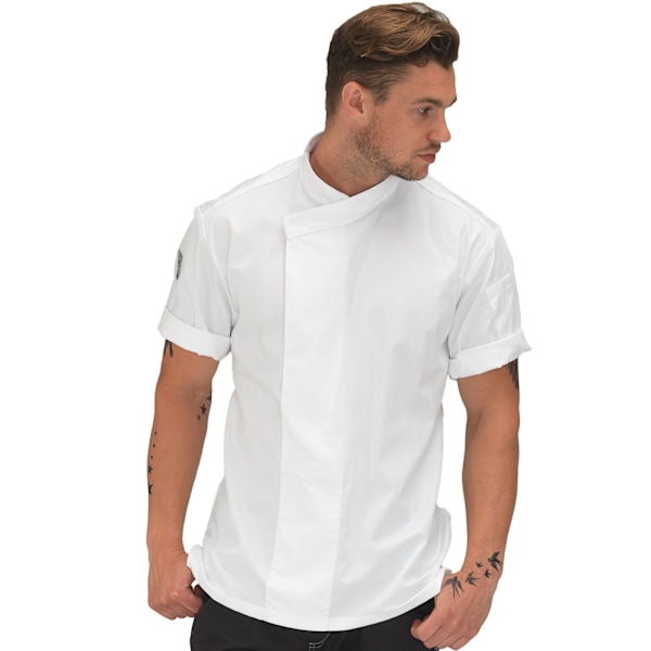 Le Chef Unisex Adult Academy Kortärmad Kockrock XXL Vit White XXL