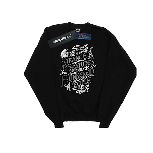 Fantastiska vidunder Mäns Strange Creatures Sweatshirt 4XL Svart Black 4XL