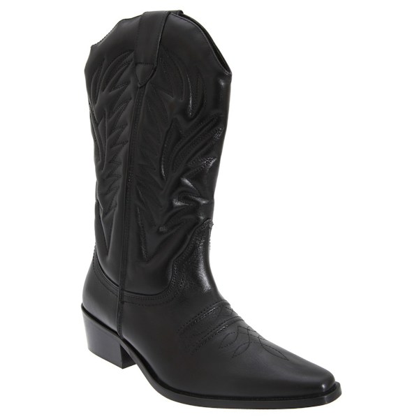 Woodland Herr High Clive Western Cowboy Boots 9 UK Svart Black 9 UK