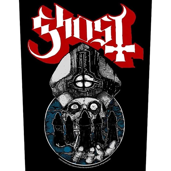 Ghost Papa Warriors Patch One Size Svart/Vit/Röd Black/White/Red One Size