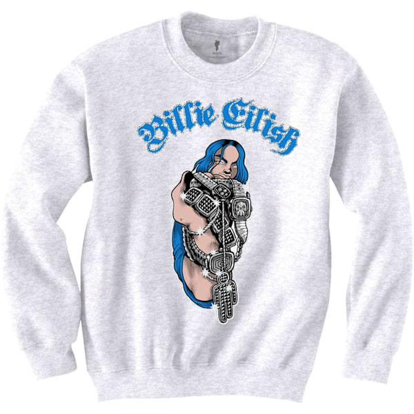 Billie Eilish Unisex Vuxen Bling Sweatshirt XS Vit White XS