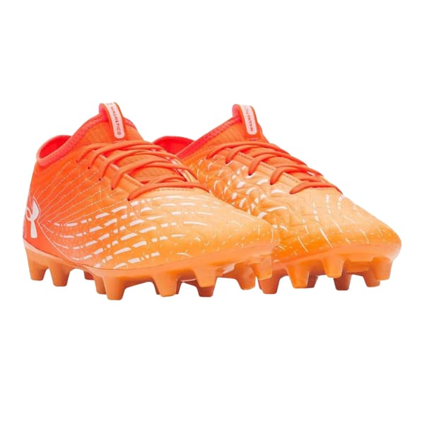 Under Armour Herr Magnetico Select 5 Fotbollsskor för fast underlag Orange/White 10 UK