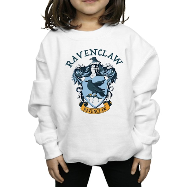 Harry Potter Flickor Ravenclaw Sweatshirt 9-11 År Vit White 9-11 Years