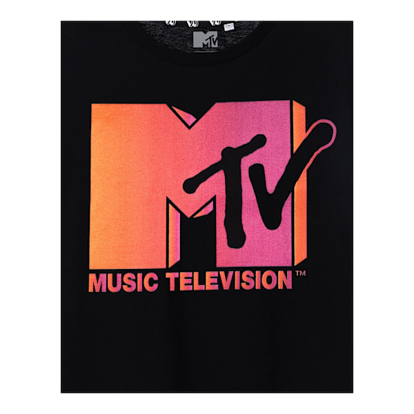 MTV Ombre T-shirt för män S Svart Black S