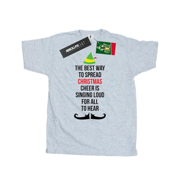 Elf Herr Julglädje Text T-shirt S Sports Grey Sports Grey S